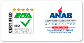 CERTIFIED EQA ISO 27001　ANAB ACCREDITED ISO/IEC 17021 MANAGEMENT SYSTEMS CERTIFICATION BODY